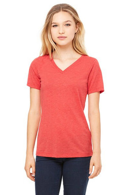 Bella+Canvas 6405 - Relaxed Short Sleeve Jersey V-Neck T-Shirt
