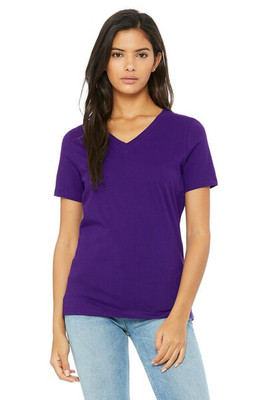 Bella+Canvas 6405 - Remera Jersey de manga corta relajada con cuello en V