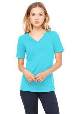 Bella+Canvas 6405 - Relaxed Short Sleeve Jersey V-Neck T-Shirt