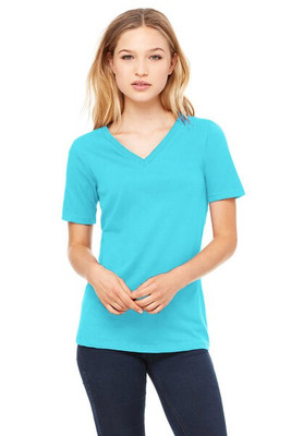 Bella+Canvas 6405 - Relaxed Short Sleeve Jersey V-Neck T-Shirt