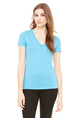 Bella+Canvas 8435 - Ladies Triblend Deep V-Neck T-Shirt