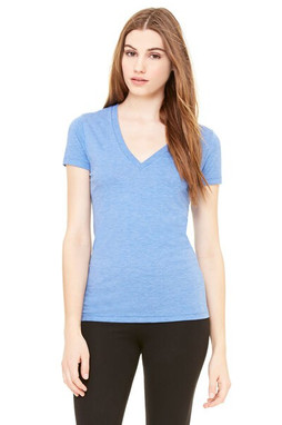 Bella+Canvas 8435 - Ladies Triblend Deep V-Neck T-Shirt