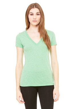 Bella+Canvas 8435 - Ladies Triblend Deep V-Neck T-Shirt