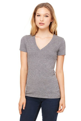 Bella+Canvas 8435 - Ladies Triblend Deep V-Neck T-Shirt
