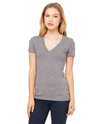Bella+Canvas 8435 - Ladies Triblend Deep V-Neck T-Shirt