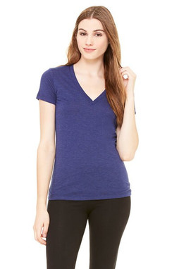 Bella+Canvas 8435 - Ladies Triblend Deep V-Neck T-Shirt