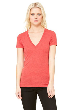 Bella+Canvas 8435 - Ladies Triblend Deep V-Neck T-Shirt