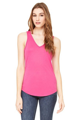 Bella+Canvas 8805 - Effortlessly Chic Flowy V-Neck Tank Top