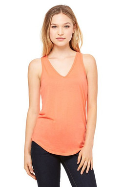 Bella+Canvas 8805 - Effortlessly Chic Flowy V-Neck Tank Top