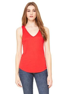 Bella+Canvas 8805 - Effortlessly Chic Flowy V-Neck Tank Top