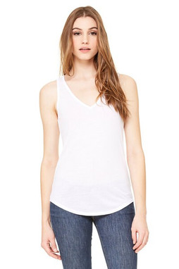 Bella+Canvas 8805 - Tanque Flowy con Escote en V para Estilo Chic