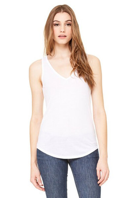 Bella+Canvas 8805 - Effortlessly Chic Flowy V-Neck Tank Top