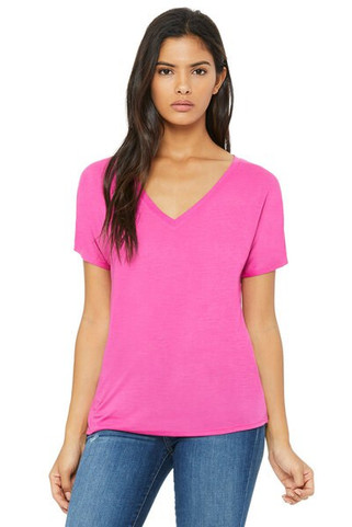 Bella+Canvas 8815 - Remera suelta con cuello en V y manga corta
