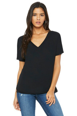 Bella+Canvas 8815 - Remera suelta con cuello en V y manga corta 