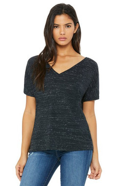 Bella+Canvas 8815 - Remera suelta con cuello en V y manga corta 
