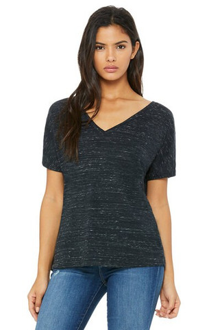 Bella+Canvas 8815 - Remera suelta con cuello en V y manga corta