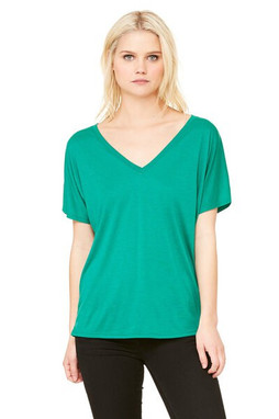 Bella+Canvas 8815 - Remera suelta con cuello en V y manga corta 