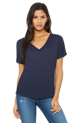 Bella+Canvas 8815 - Ladies' Flowy V-Neck Drop-Sleeve Tee