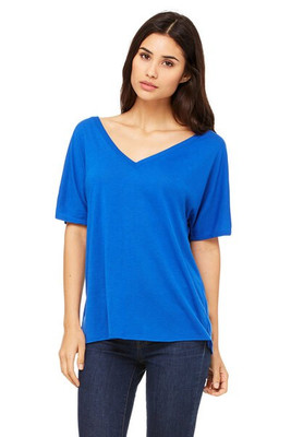 Bella+Canvas 8815 - Ladies' Flowy V-Neck Drop-Sleeve Tee