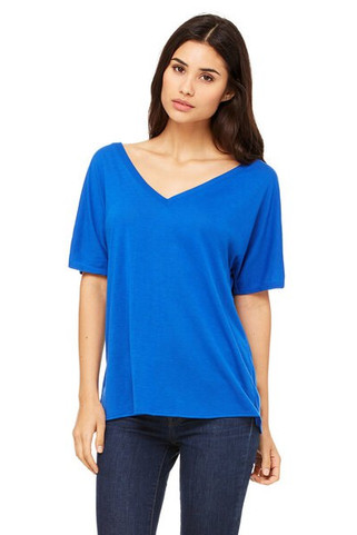 Bella+Canvas 8815 - Remera suelta con cuello en V y manga corta