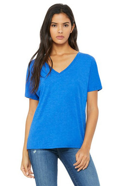 Bella+Canvas 8815 - Remera suelta con cuello en V y manga corta 
