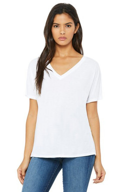 Bella+Canvas 8815 - Remera suelta con cuello en V y manga corta 