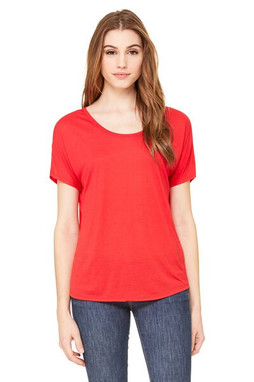 Bella+Canvas 8816 - Bella+Canvas Relaxed Fit Flowy Tee for Women