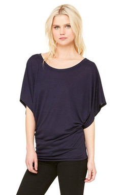 Bella+Canvas 8821 - Ladies Flowy Draped Sleeve Dolman T-Shirt