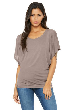 Bella+Canvas 8821 - Ladies Flowy Draped Sleeve Dolman T-Shirt