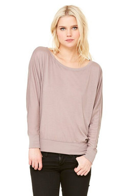 Bella+Canvas 8850 - Ladies Flowy Off Shoulder Long Sleeve Shirt