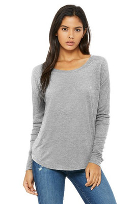 Bella+Canvas 8852 - Ladies' Flowy Long Sleeve T-Shirt With 2x1 Rib Sleeves