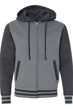Independent Trading Co. IND45UVZ - Unisex Varsity Full-Zip Hooded Sweatshirt