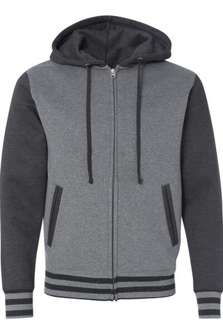 Independent Trading Co. IND45UVZ - Unisex Varsity Full-Zip Hooded Sweatshirt