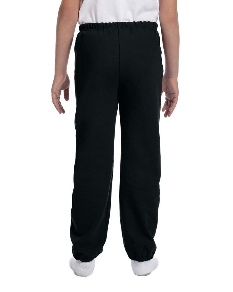 【BAON】[unisex] Beldini Banding Track Wide Sweatpants Gildan 18200B - Heavy Blend™ Youth Sweatpants - Black