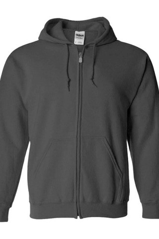 Gildan sweatshirt with zipper for men black