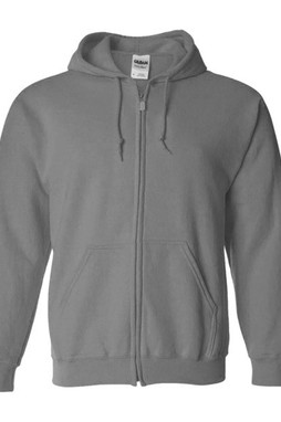 Gildan sweatshirt with zipper for men black