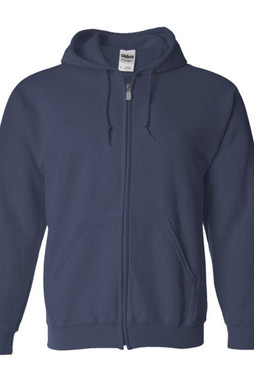 Gildan sweatshirt with zipper for men black