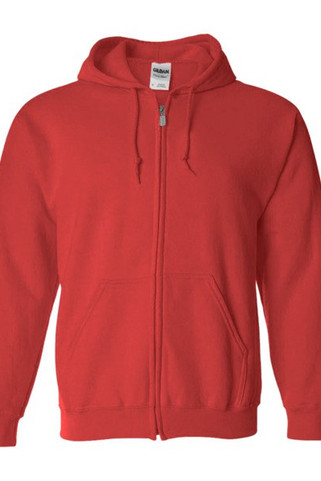 Gildan sweatshirt with zipper for men black