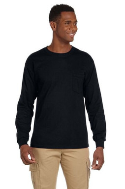 Gildan 2410 - Remera Ultra Cotton de manga larga con bolsillo