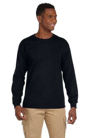 Gildan 2410 - Ultra Cotton™ Long Sleeve T-Shirt with a Pocket