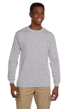 Gildan 2410 - Ultra Cotton™ Long Sleeve T-Shirt with a Pocket