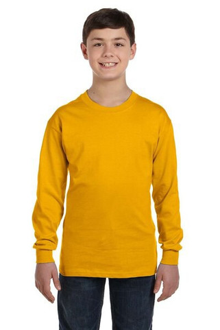 Gildan 5400B - Remera manga larga Heavy Cotton para jóvenes