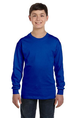 Gildan 5400B - Remera manga larga Heavy Cotton para jóvenes 