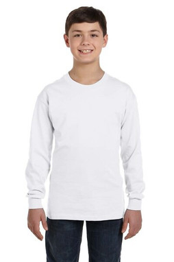 Gildan 5400B - Remera manga larga Heavy Cotton para jóvenes 