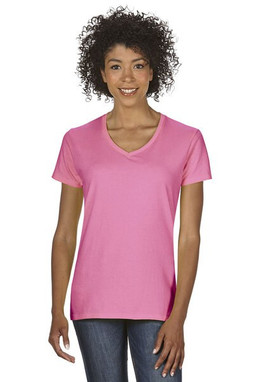 Gildan 5V00L - Gildan Womens Heavy Cotton V-Neck Tee with Tearaway Label