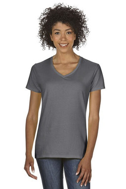 Gildan 5V00L - Camiseta de Algodón Pesado con Cuello en V para Mujer
