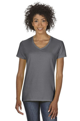 Gildan 5V00L - Gildan Women's Heavy Cotton V-Neck Tee with Tearaway Label