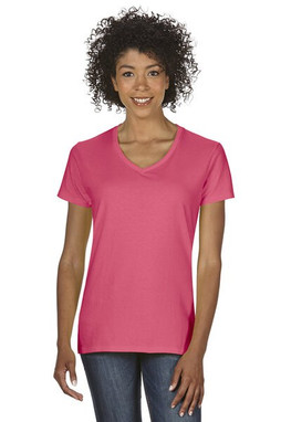 Gildan 5V00L - Gildan Womens Heavy Cotton V-Neck Tee with Tearaway Label