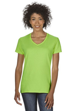 Gildan 5V00L - Gildan Womens Heavy Cotton V-Neck Tee with Tearaway Label