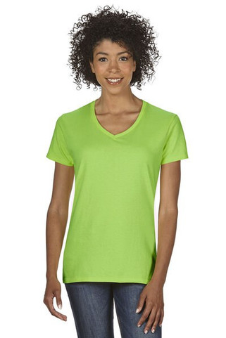 Gildan 5V00L - Gildan Womens Heavy Cotton V-Neck Tee with Tearaway Label